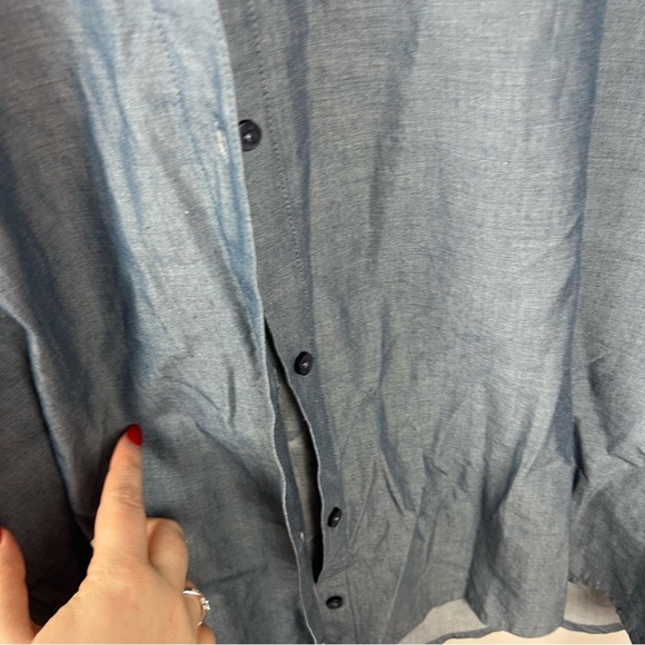 Nau Short Sleeve Twisted Shirt Dress, size 10 NWT - Picture 11 of 13